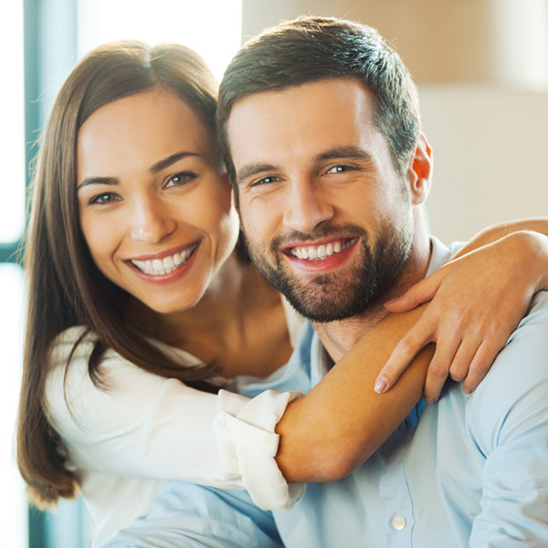 couple smiling together